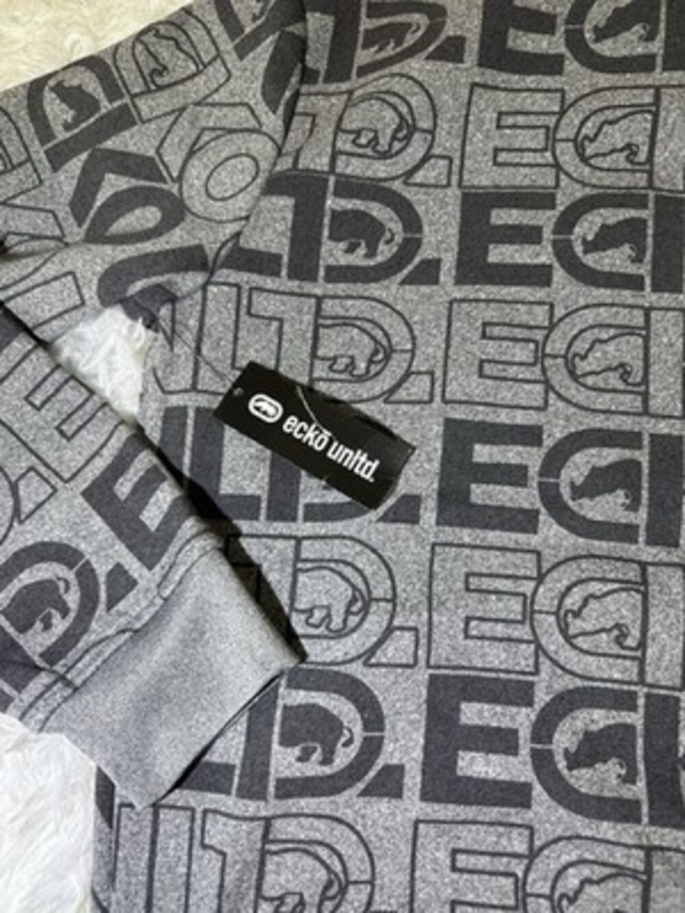 Ecko Unltd All Over Logo Hoodie Mens size XL New With Tags! - Picture 9 of 14